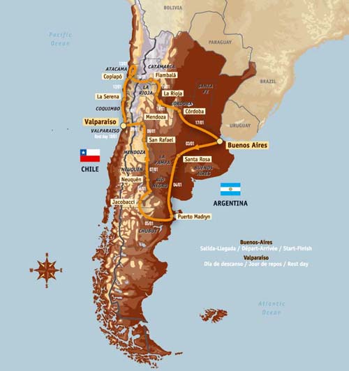 Parcours Dakar 2