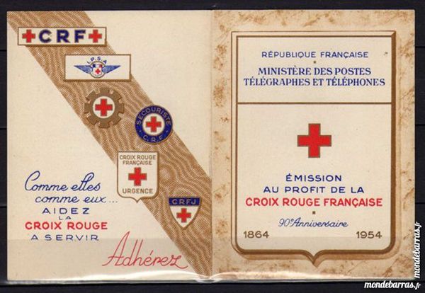 N� 2003 - CARNET CROIX ROUGE 1954 65 La Seyne-sur-Mer (83)