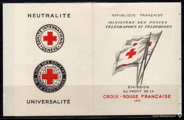 N� 2004 - CARNET NEUF CROIX ROUGE 1955 150 La Seyne-sur-Mer (83)