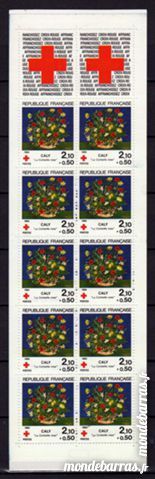 N� 2033 - CARNET CROIX ROUGE 1984 4 La Seyne-sur-Mer (83)