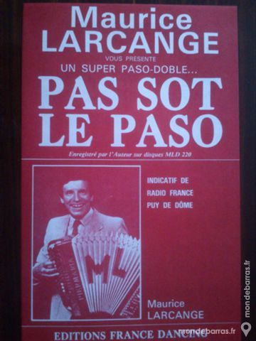Accord�on: PAS SOT LE PASO de MAURICE LARCANGE 1 Clermont-Ferrand (63)