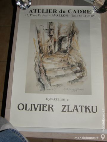 Affiche Aquarelle d'Olivier Zlatku 25 Villeneuve-Saint-Georges (94)