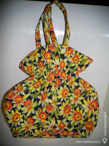 Ancien et authentique sac vintage fleuri ann�es 70 30 Dunkerque (59)