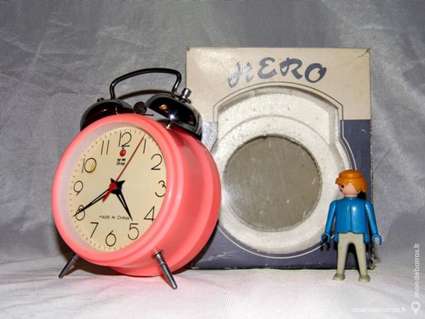 ancien r�veil pendule hero rose vintage ann�es 80 15 Dunkerque (59)