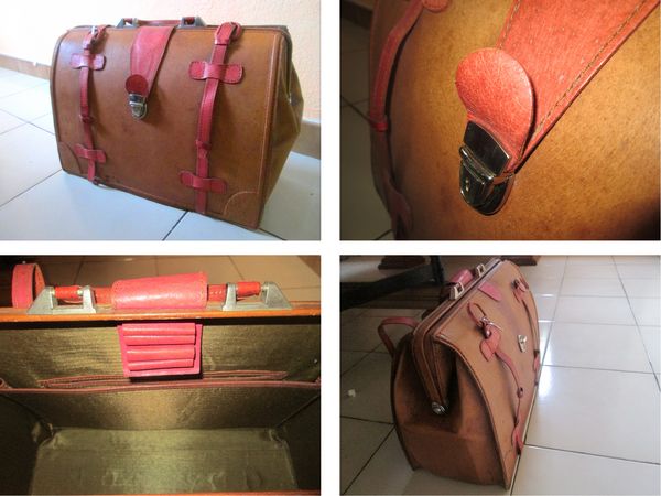 Ancienne sacoche de m�decin en cuir 0 Le Tampon (97)