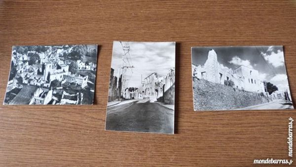 3 ANCIENNES cartes postales d'oradour sur glane 12 �cuisses (71)