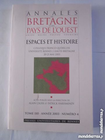 ANNALES DE BRETAGNE ET DES PAYS DE L'OUEST 2003 6 Brest (29)