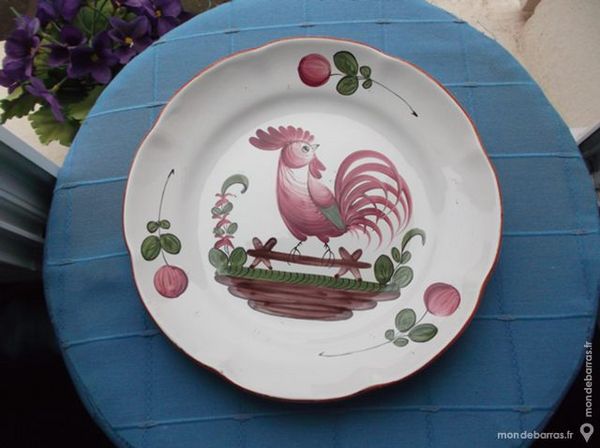 Assiette d�cors coq St cl�ment  Les islettes? 40 Montargis (45)