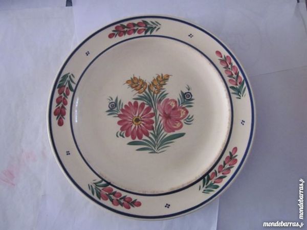 ASSIETTE HB QUIMPER - DECOR DE FLEURS 12 Brest (29)