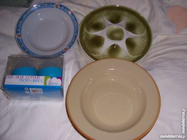 LOT DE 13 ASSIETTES + 2 COQUETIERS MICRO-ONDES 10 Challans (85)