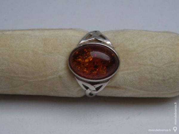 Bague argent et ambre taille 55 30 Montlu�on (03)