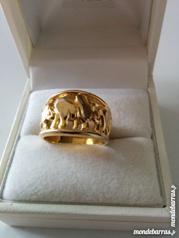 bague motif �lephants (plaqu� or) 16 Courbevoie (92)
