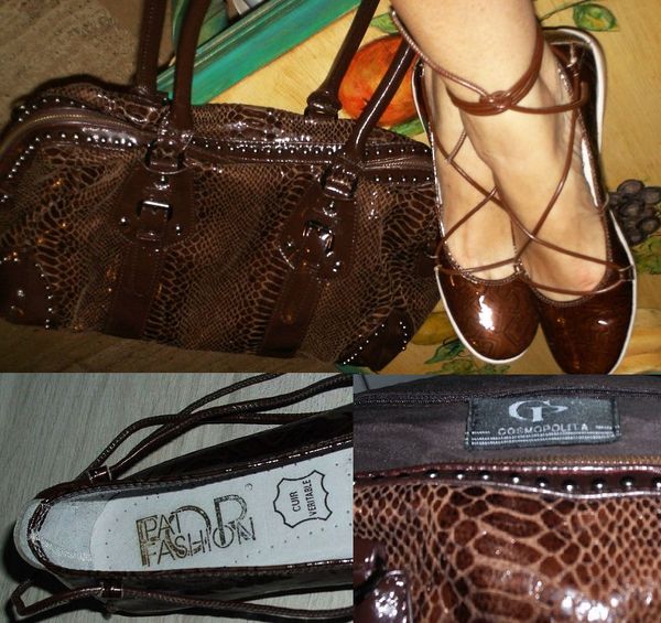 
Sac + Ballerines en cuir vernis 40 Antibes (06)
