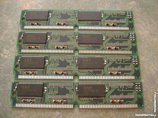 4 barrettes de 16MB RAM EDO 72 pins. 10 Fournet-Blancheroche (25)