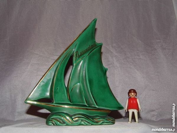 Bateau voilier faience souvenir de plage rosendael 30 Dunkerque (59)