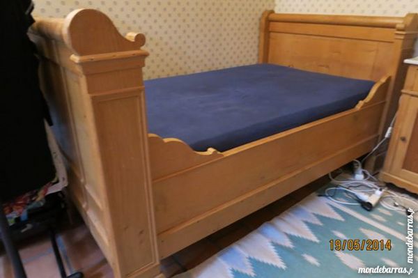 Lit bateau en pin 100 Ch�teaurenard (13)