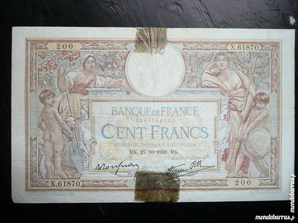 billet 100 francs Merson X.61870 � 200 5 Bordeaux (33)