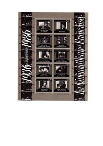 bloc de timbres�la cin�math�que fran�aise�. 5 Roche-le-Peyroux (19)