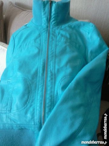 Blouson simili cuir bleu 10 Tours (37)