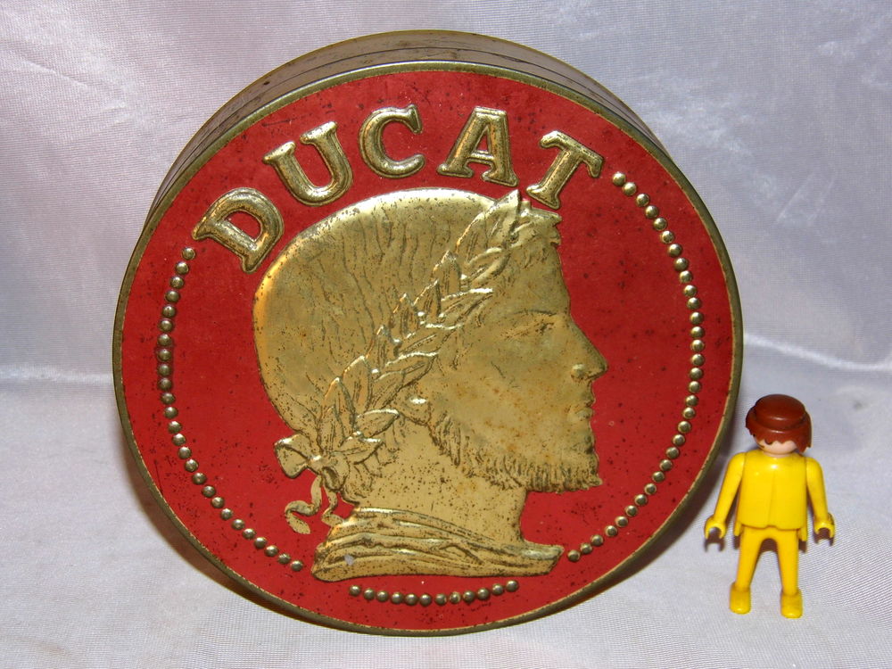Boite PUBLICITAIRE vintage m�tal DUCAT LA PIE QUI CHANTE 10 Dunkerque (59)