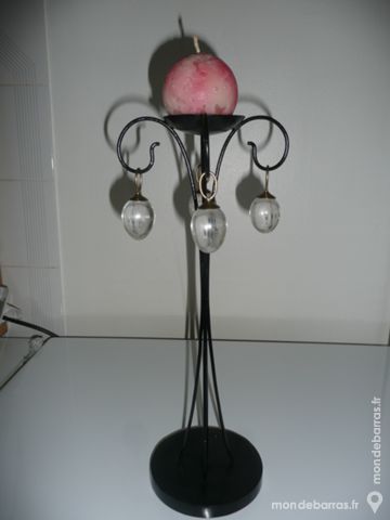 Bougeoir avec boule en cristal de roche 15 Montaigu (85)