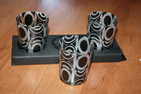 Lot de 3 bougeoirs noir et blanc 5 Moissy-Cramayel (77)