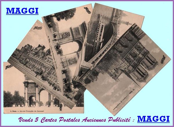 BOUILLON MAGGI - CARTE POSTALE / prixportcompris 35 Lille (59)