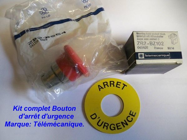 Bouton d'arr�t d'urgence 20 �tr�chy (91)