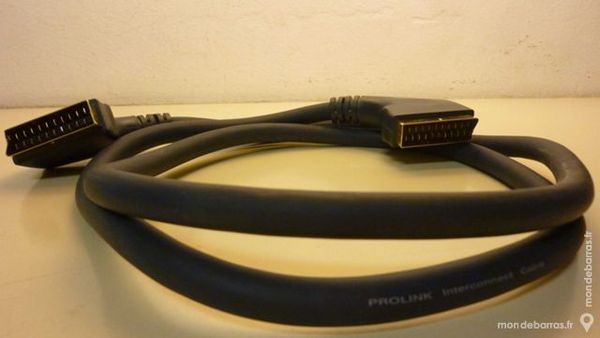 C�ble / cordon PERITEL - PERITEL 3m bleu-gris 20 Vincennes (94)