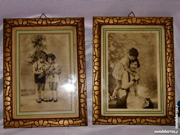 2 Cadres art deco photographie vitr�e vintage 20 Dunkerque (59)