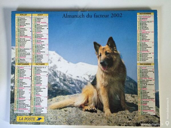 Calendrier Almanach 2002 5 Nice (06)