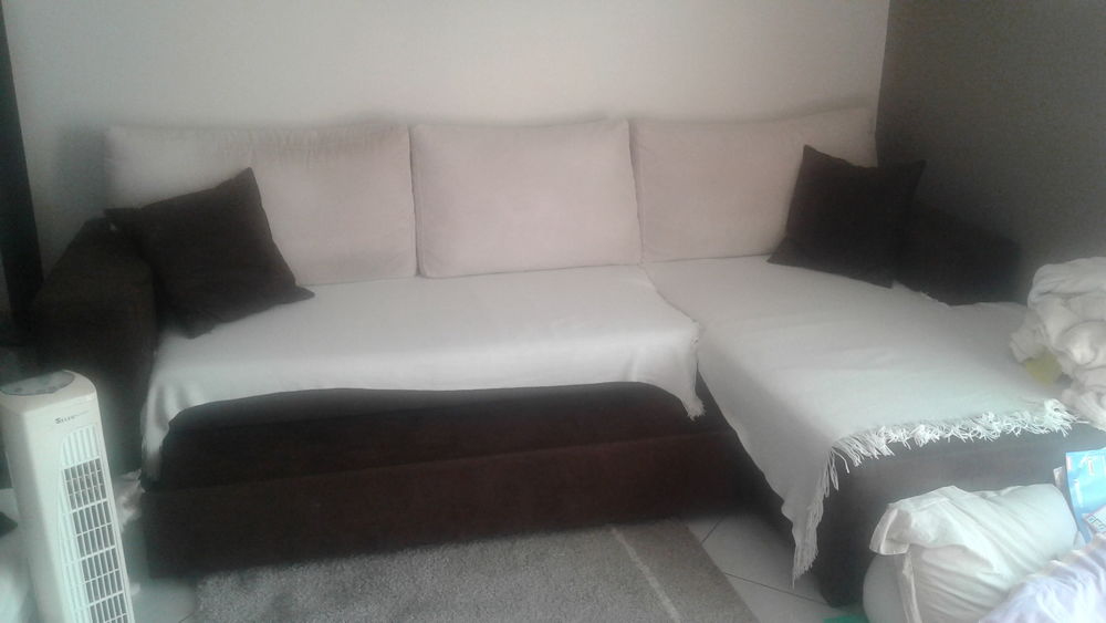 Canap� angle �cru et chocolat 200 Boulay-Moselle (57)