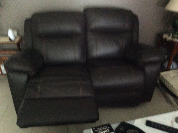 Canap� cuir marron relaxation 300 Toulouse (31)