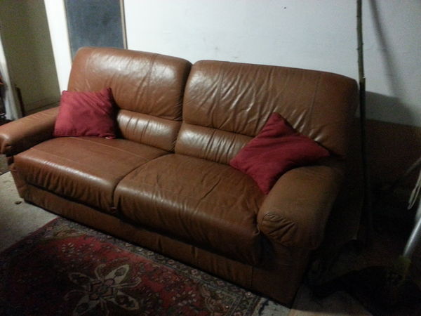 canap� cuir 3 places 50 Saint-Viance (19)
