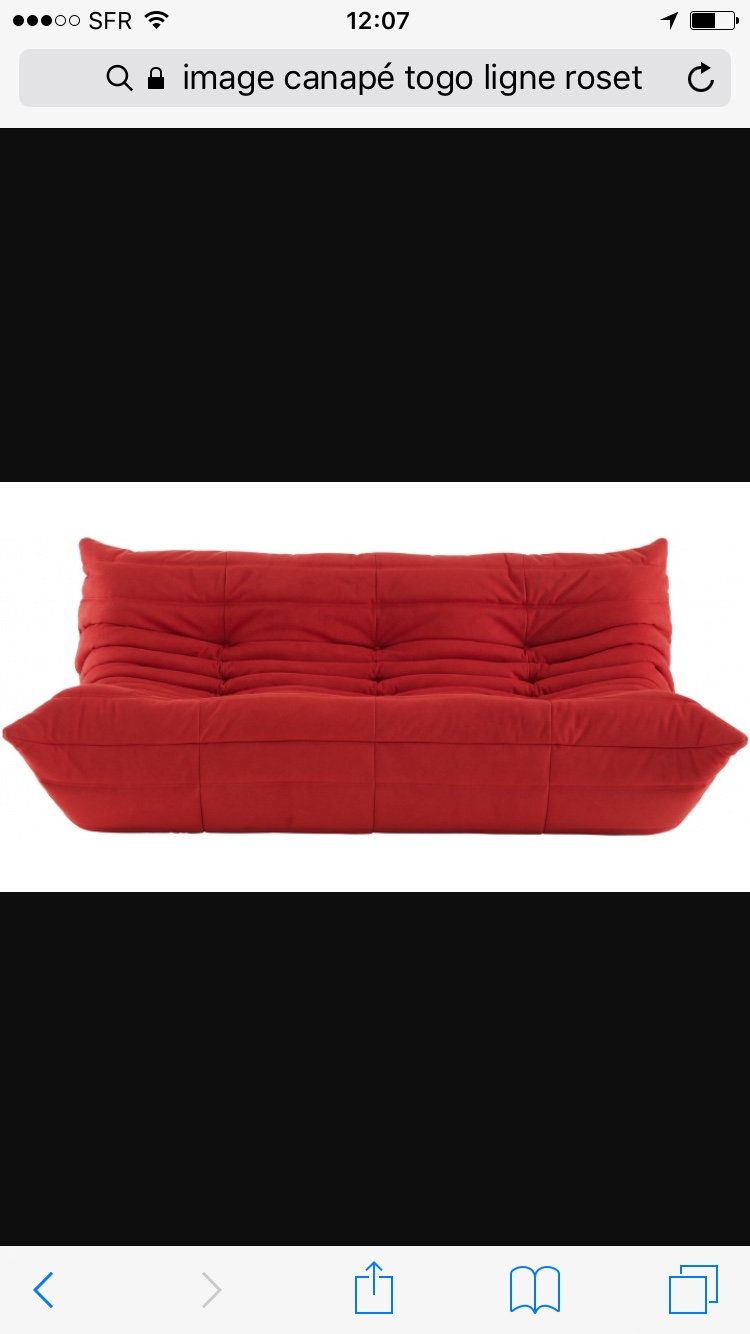 canap� TOGO collection 2000 Paris 16 (75)