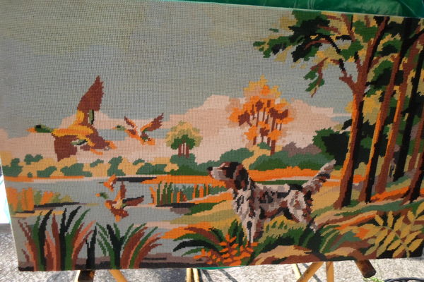 canevas sur panneau chasse a l etang 45 Am�lie-les-Bains-Palalda (66)