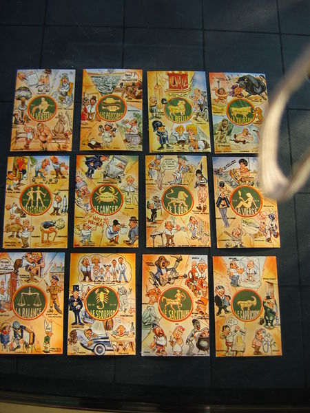 12 Cartes horoscope humoristiques en couleur. 15 Le Vernois (39)