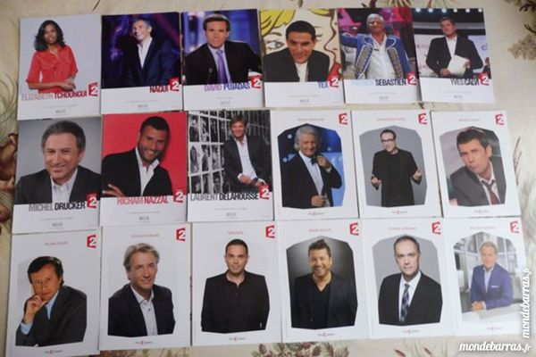 Cartes officielles Pr�sentateurs Animateurs TV 2 Saint-Germain-Laval (42)