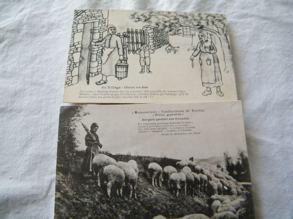 2 CARTES POSTALES ANCIENNES EN PATOIS 10 Loudun (86)