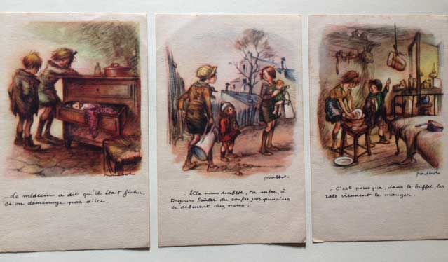 3 cartes postales Poulbot 9 Nice (06)