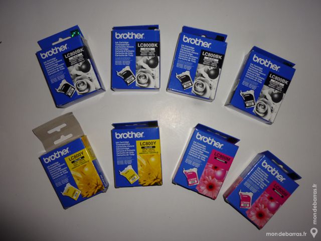 8 CARTOUCHES ENCRE BROTHER LC 800 ( Originale ) 35 Venerque (31)