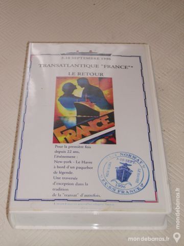 CASSETTE VHS � Transatlantique France, le retour � 19 Dammarie-les-Lys (77)