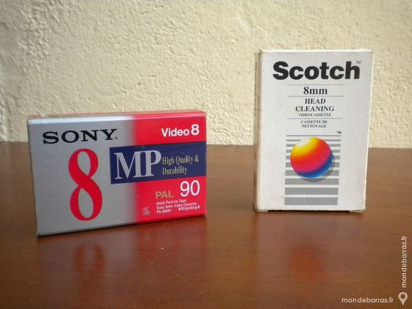 CASSETTE VIDEO 8mm � Sony � + CASSETTE NETTOYAGE � 10 Dammarie-les-Lys (77)