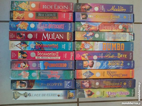Lot de 20 cassettes vid�o de dessins anim�s 30 Uzein (64)