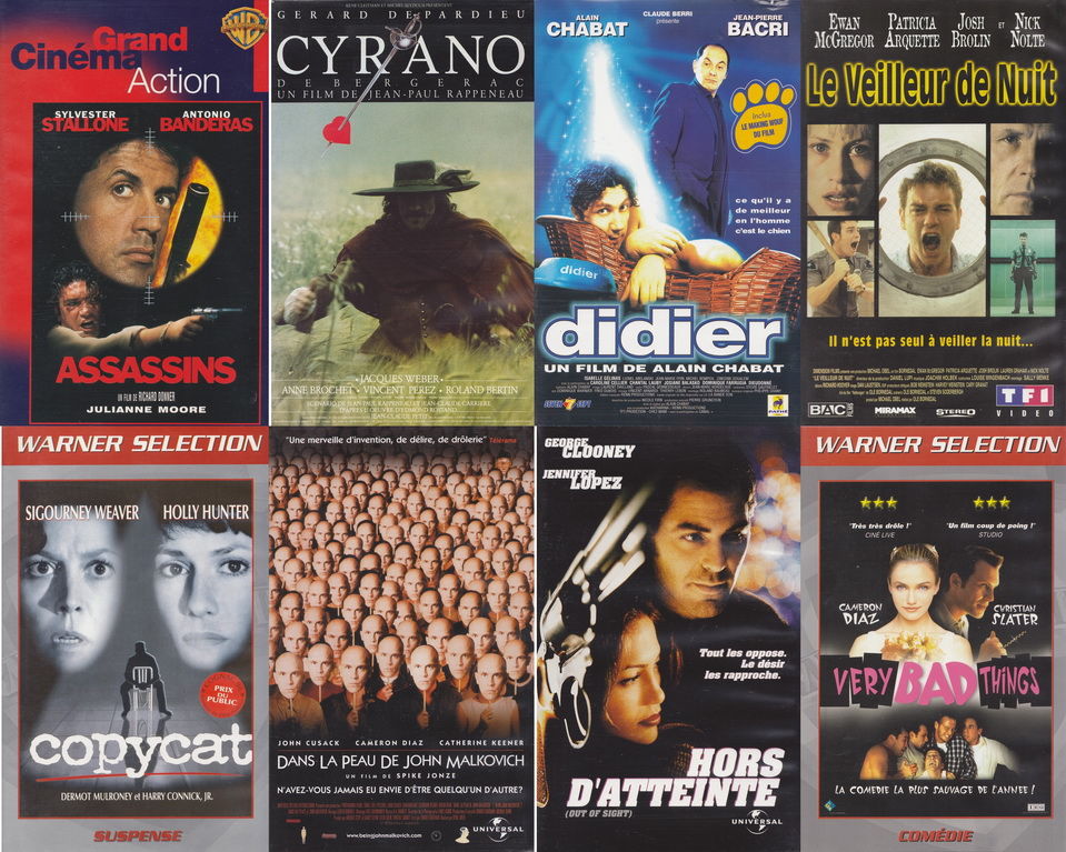 Cassettes VHS K7 vid�o diverse de A � I
1 Aubin (12)