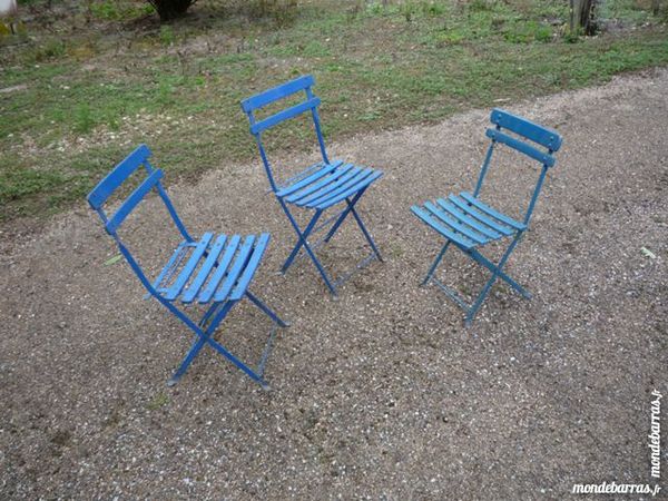 Chaise bistrot/bistro/caf�/bar,lattes bois et fer forg� 25 Castres (81)