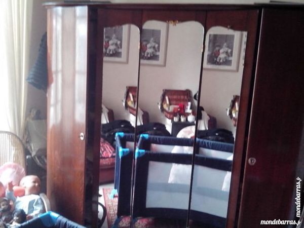 Chambre  � coucher lit armoire chevet 100 �tel (56)