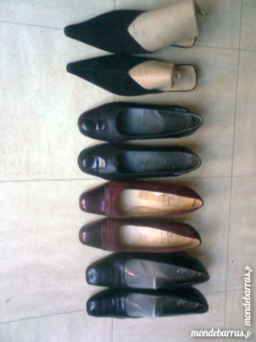 lot de 4 p. chaussures talons cuir - 38 - zoe 3 Martigues (13)