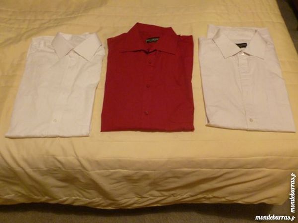 Chemises x 3 manches courtes et longues 24 Thiais (94)