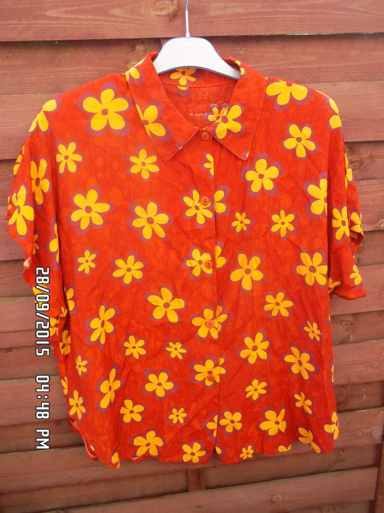 CHEMISIER MARRON A FLEURS*JUSTE 3E*KIKI60230 3 Chambly (60)